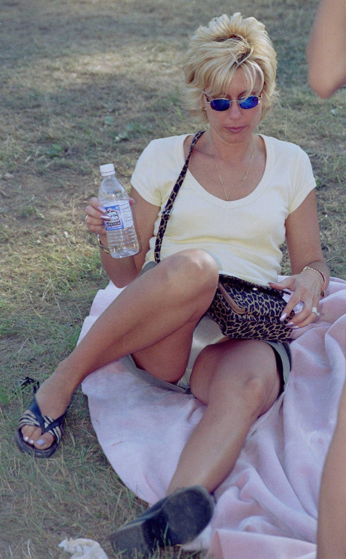 The girl was lit by the photographer