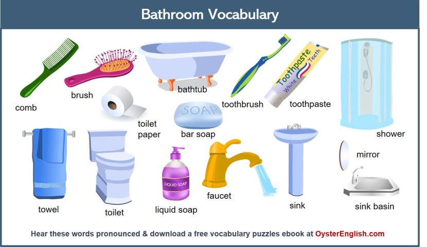 Bathroom vocabulary
