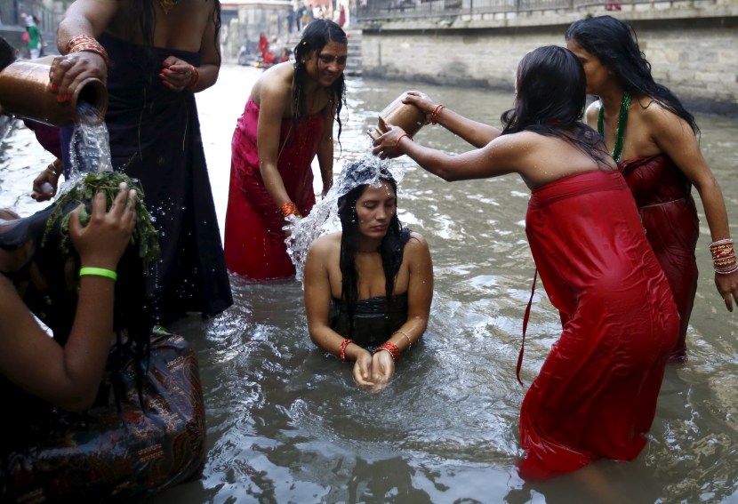 Indian girls swim
