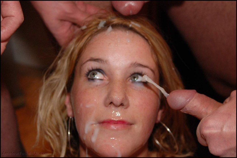 Faces of girls after Bukkaka