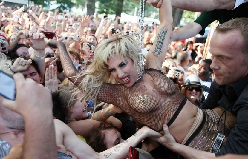 Lady Gaga at the Lollapalooza 2010 festival