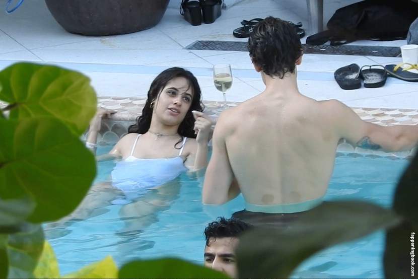 Naked Camila Cabello in the pool