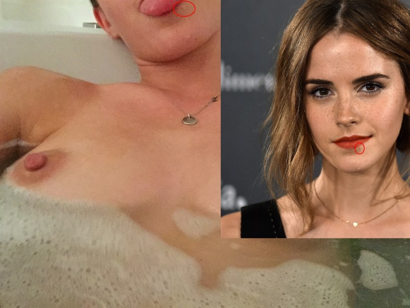 Naked Emma Watson without panties
