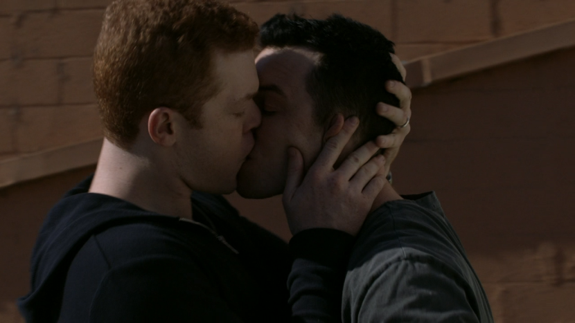 Cameron Monaen and Noel Fisher Kiss