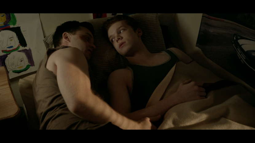 Shameless yen and Mickey bed scene