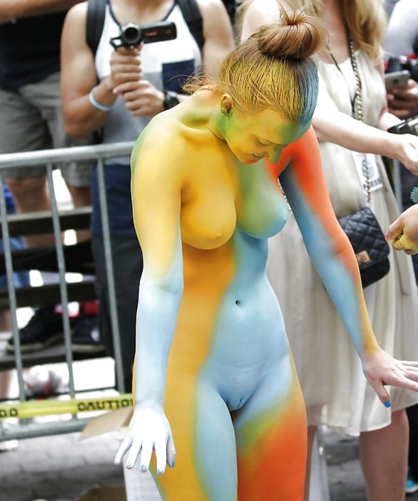 Body art festival naked