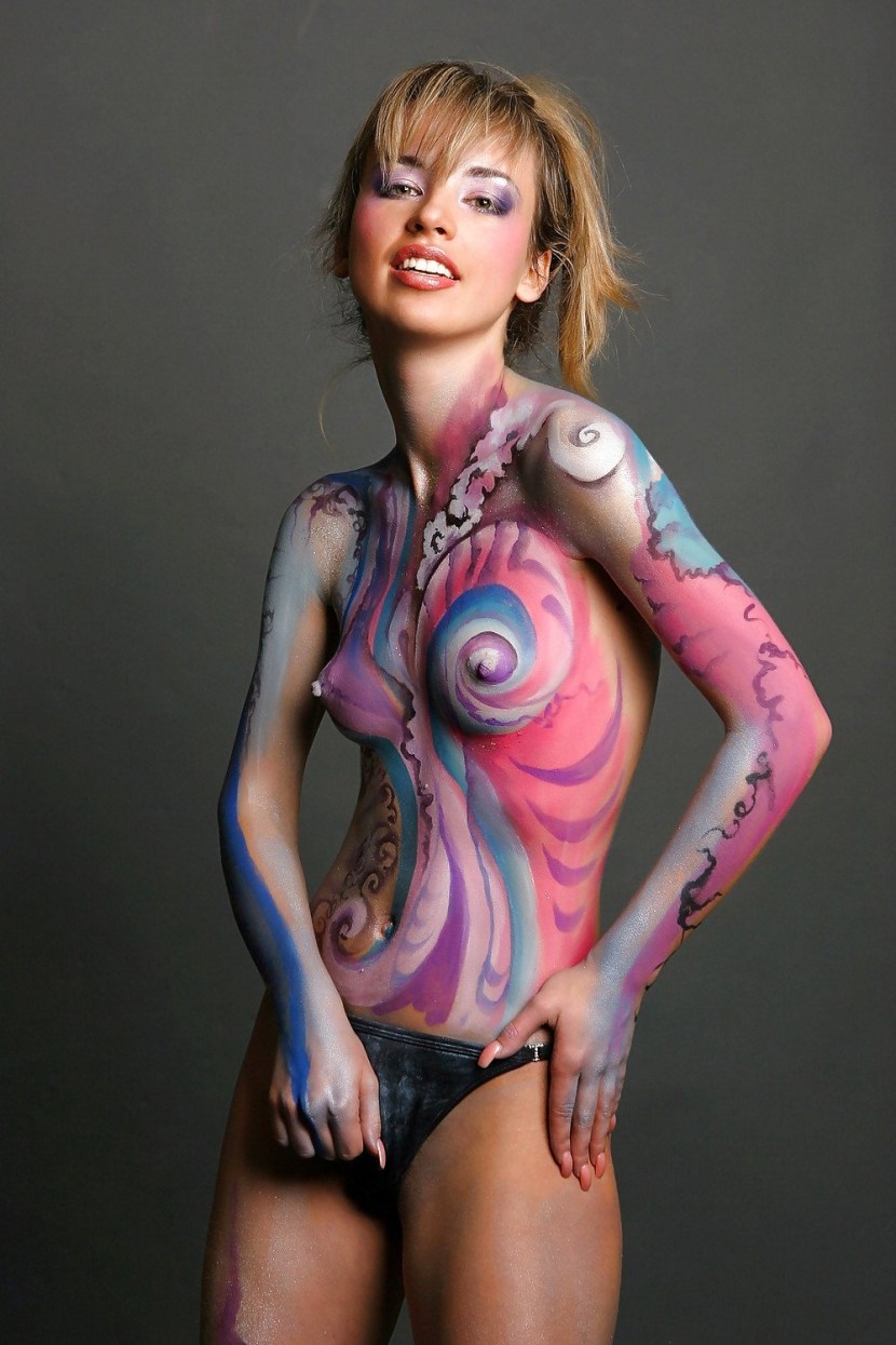 Painted female bodies