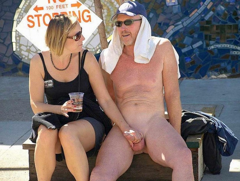 The girl is surprised at the member