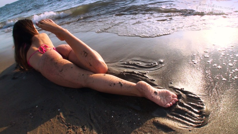 Dirty girls on the beach
