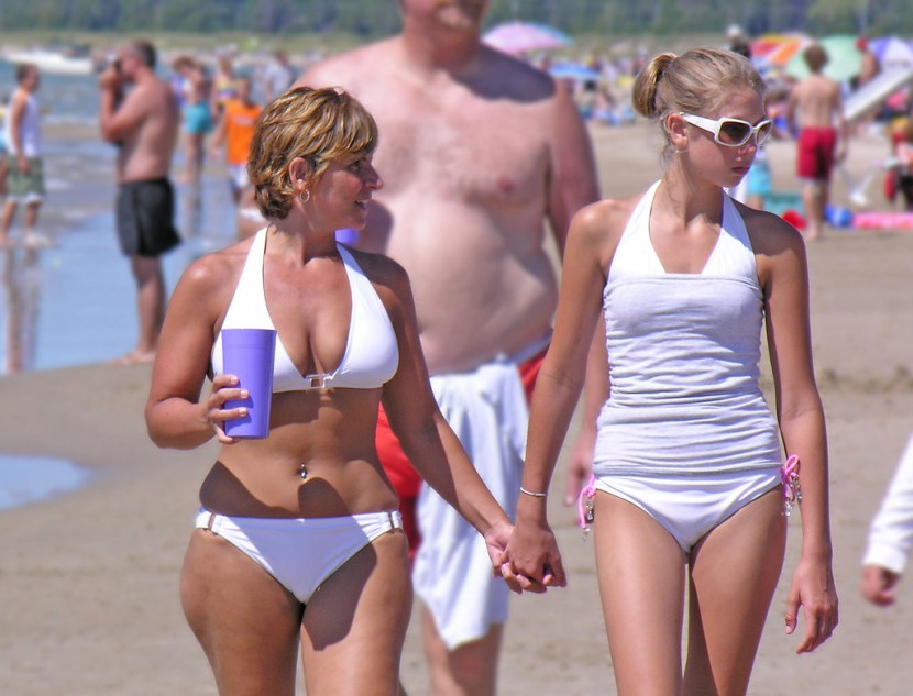 Candid of different ages of women