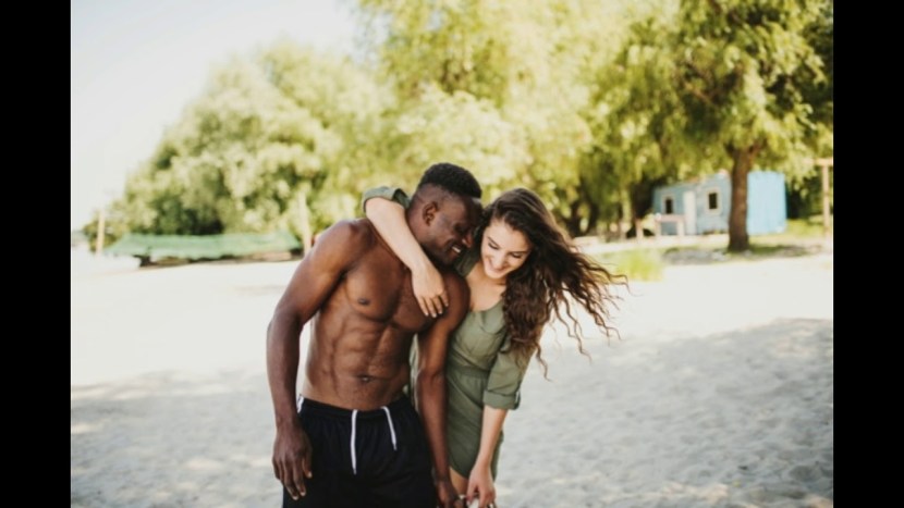 Interracial pair of arms