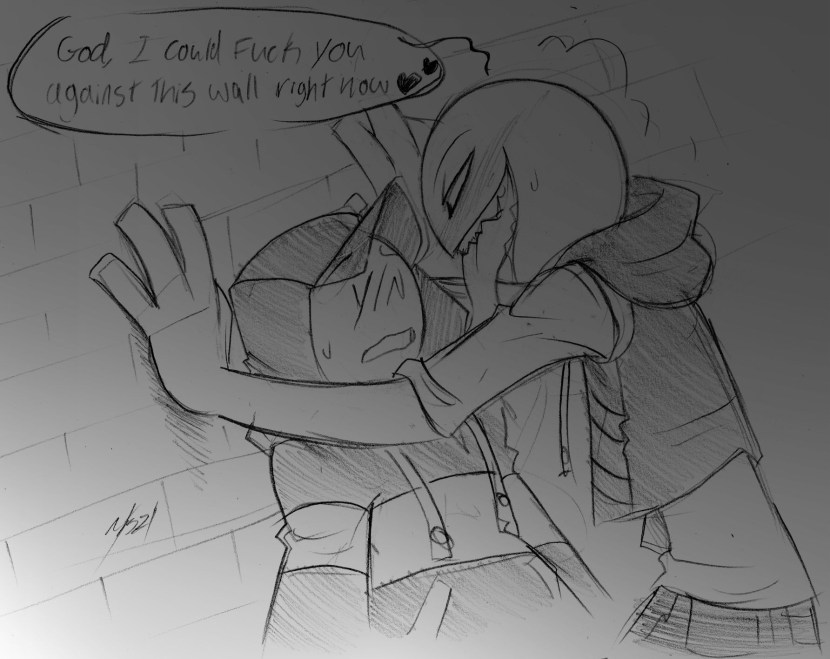 Yaoi guy sits on a guy