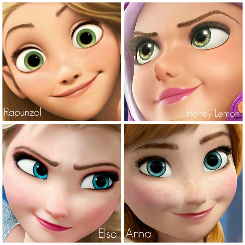 The eyes of Disney characters