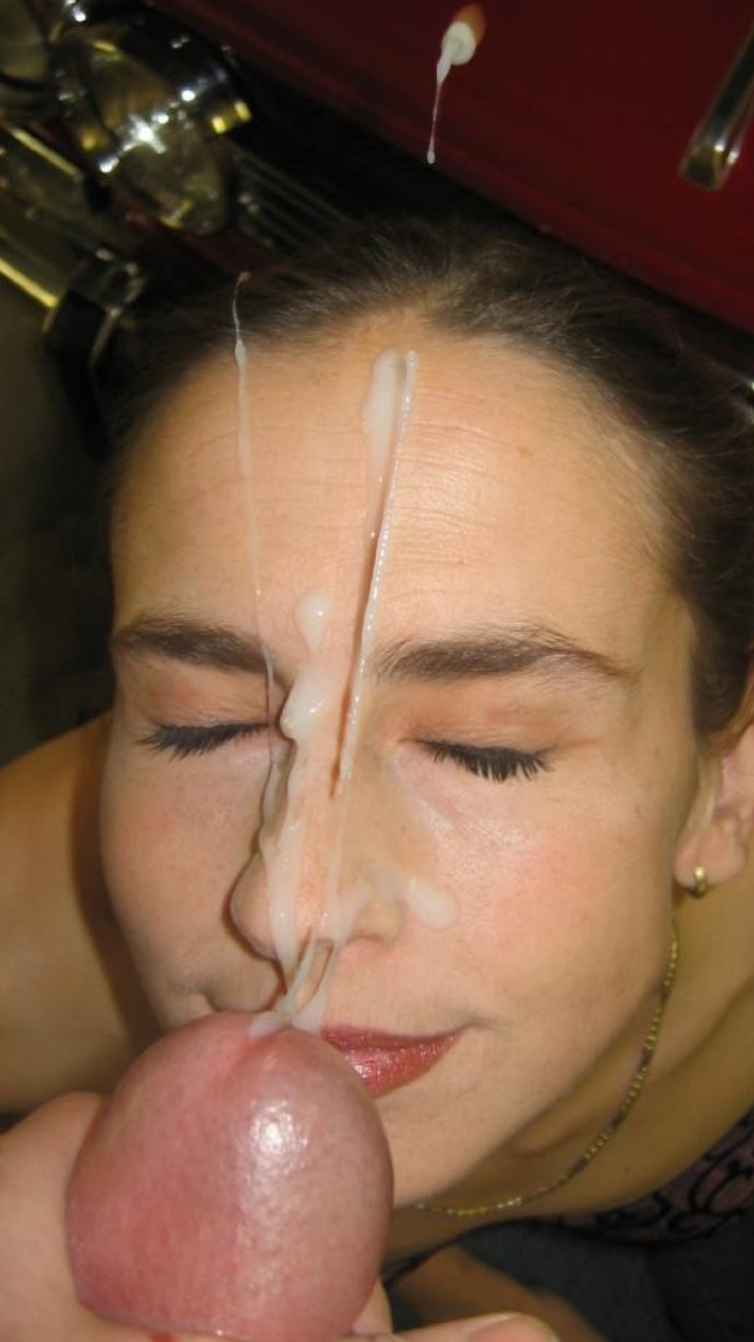 Suddenly finished on the face