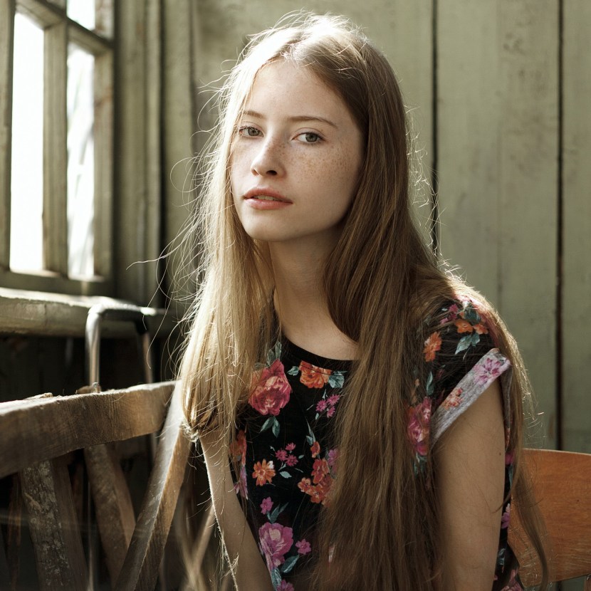 Girls teenagers in nature