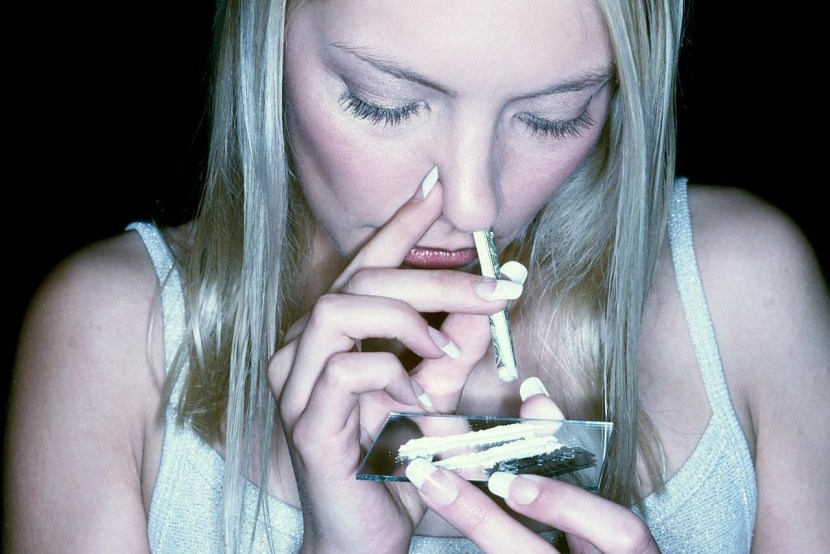 The powder sniff a drug