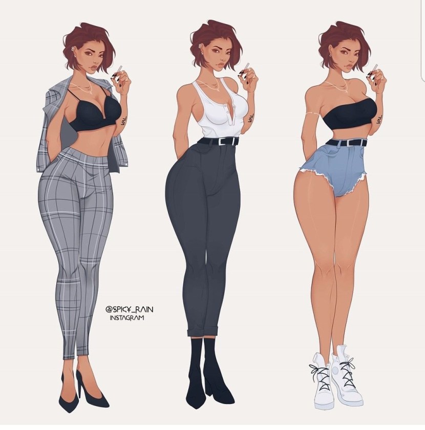 Beautiful girls in leggings