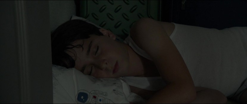 The girl is sleeping