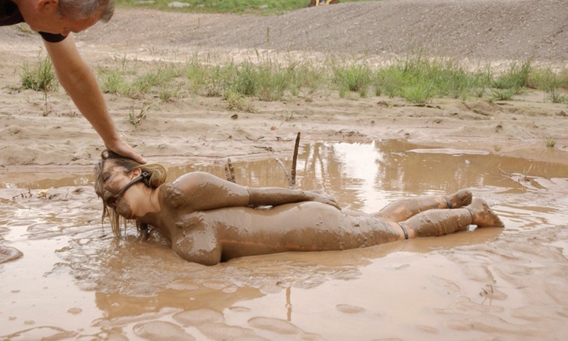 Mud baths are naked