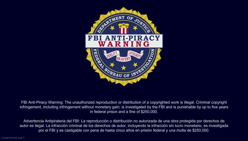 FBI Anti Piracy Warning