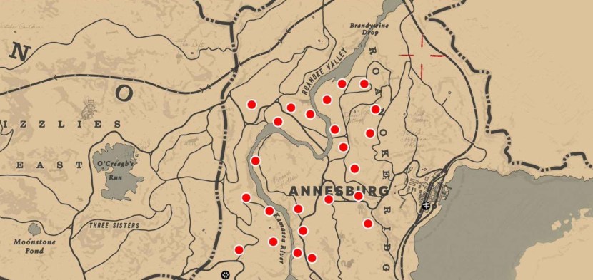 Red Dead Redemption 2 Orchid map