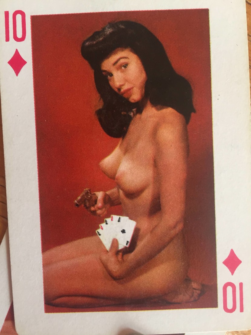 Erotic playing cards