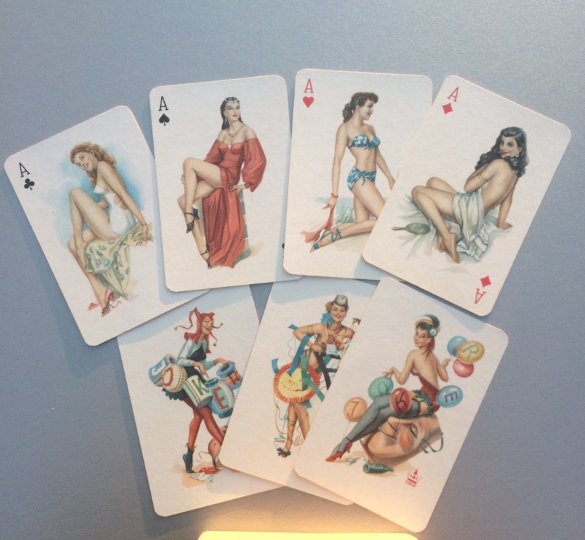 Pornographic playing cards