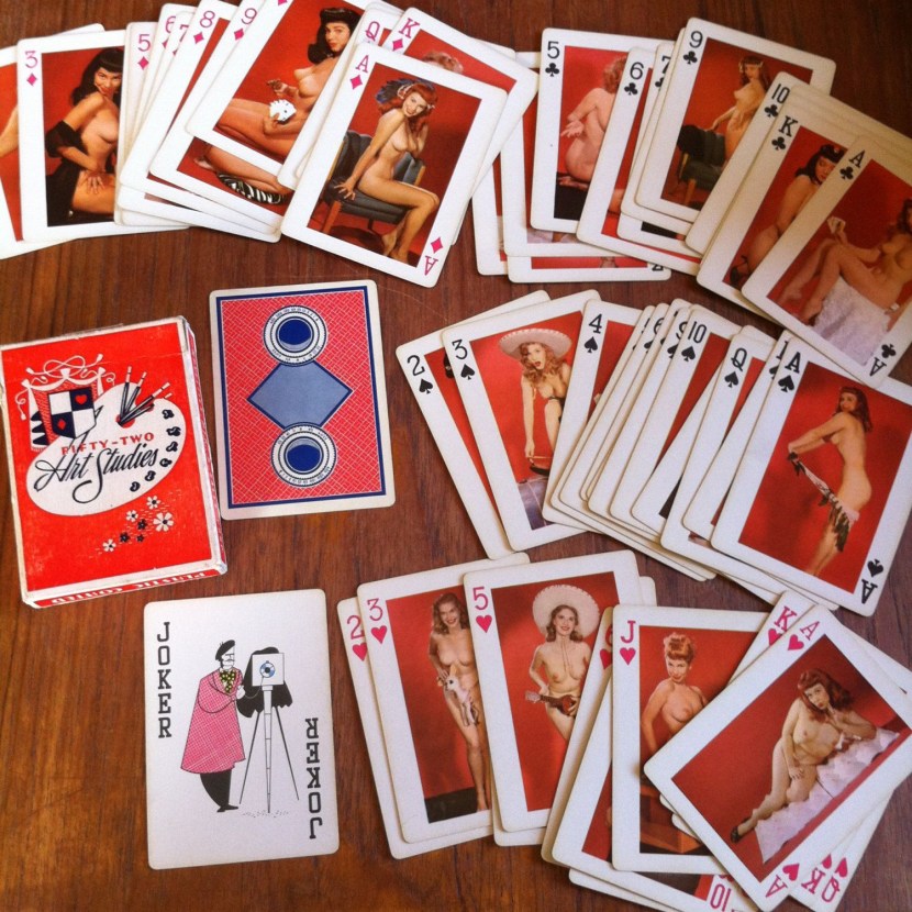 Erotic playing cards