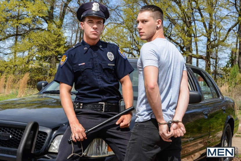 Naked Russian police guys