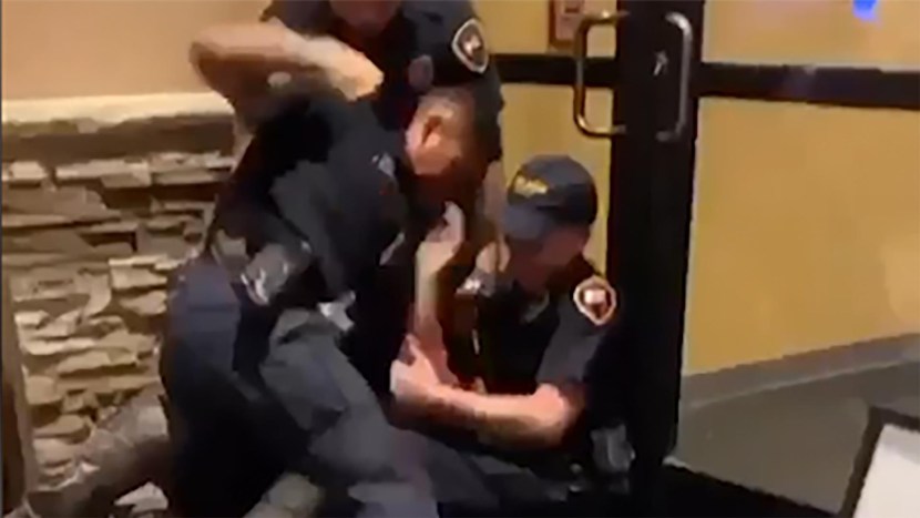 Lesbian in police uniform