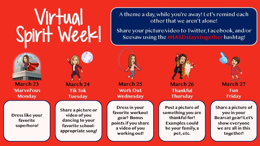 Spirit Week School Pictures