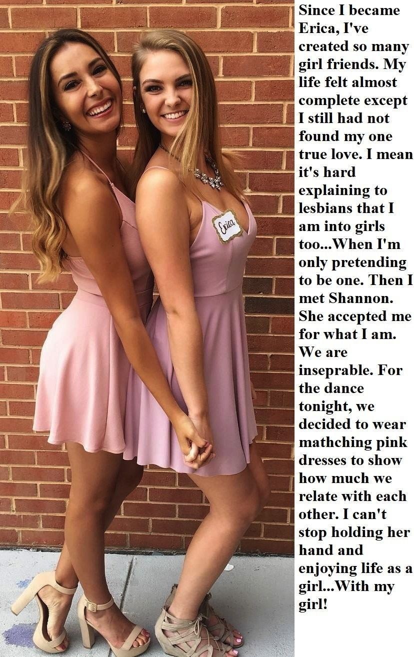 Feminization of a teenager Caption