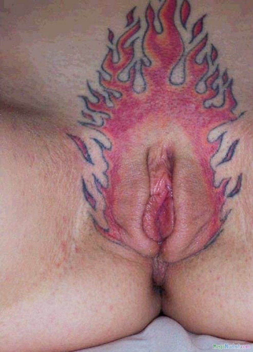Unusual tattoos on genitals