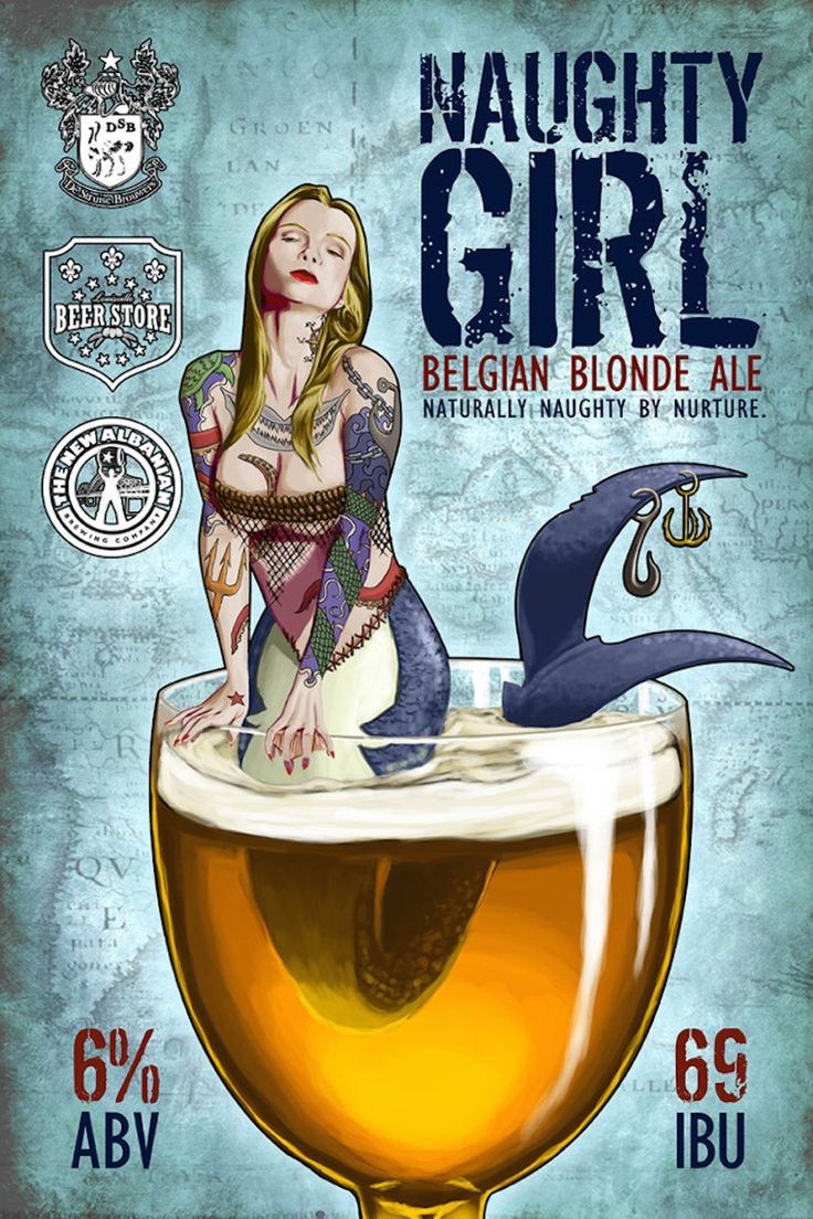 Modern advertising posters of beer