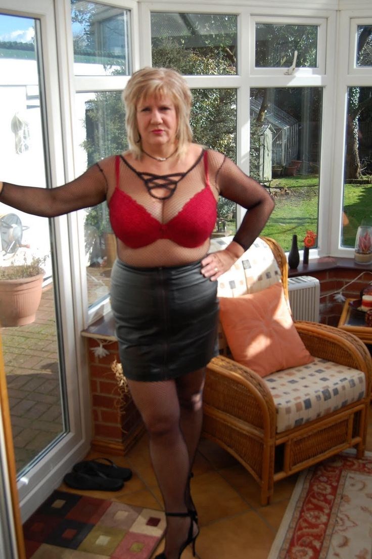 Thick old women in mini skirts