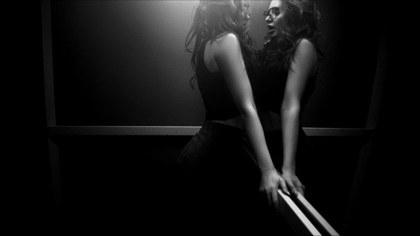 Girl in the elevator