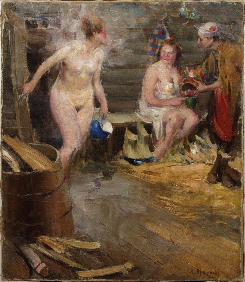 Two old naked women