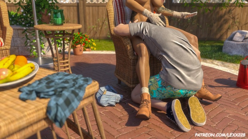 Mature fuck in public