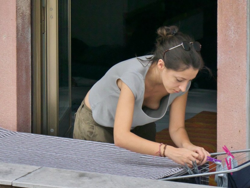 Bbw without panties in the country