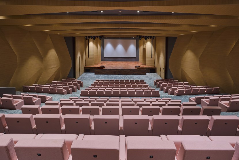 The architectural plan of the concert hall