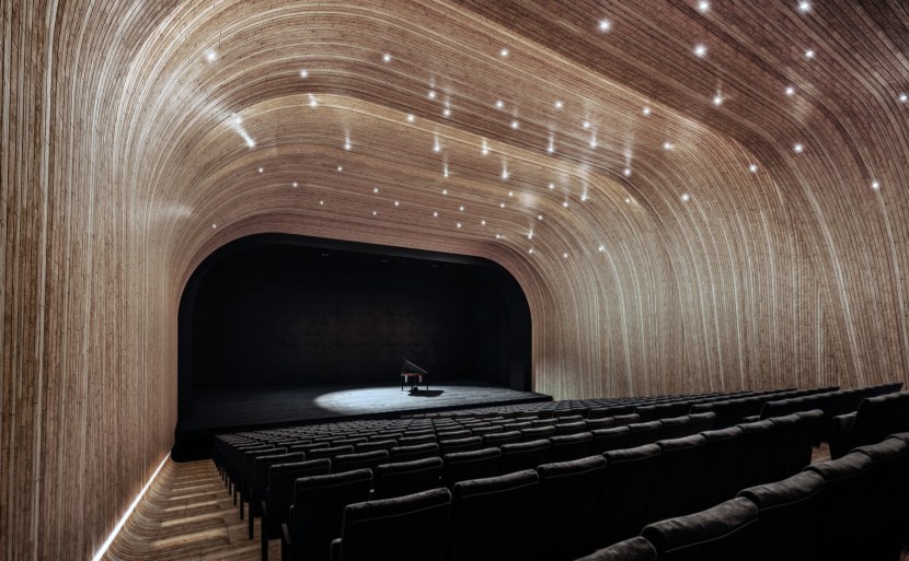The interior of the modern conference of the hall
