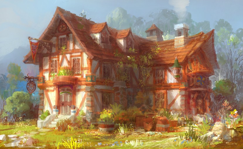 House concept art Fantasy House Concept Art
