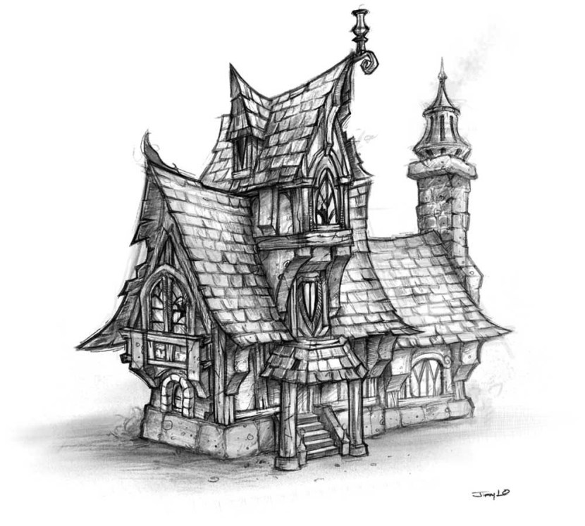 Sketches of houses