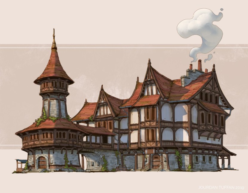 Cartoon -style street