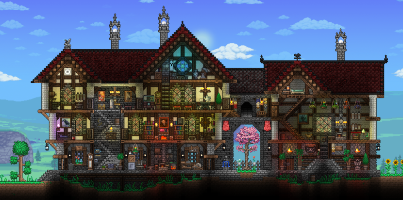 Beautiful house in terraria