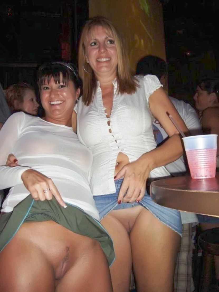 Mature shows under the skirt
