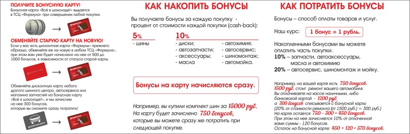 Bonuses from the company