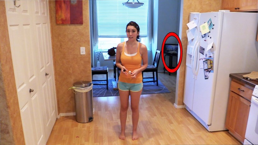 Mom changes in the room