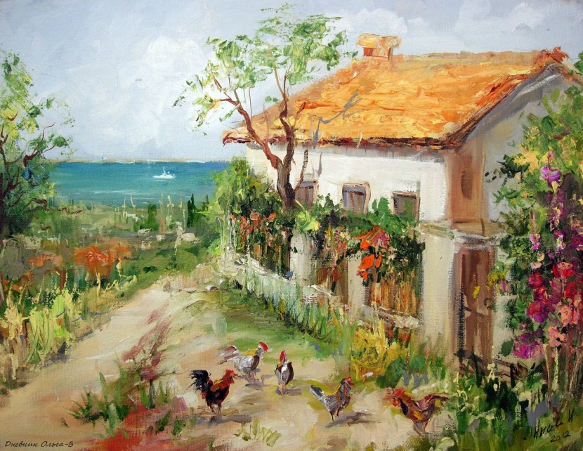 Painting Pictures Spring in Crimea Irina Mysova