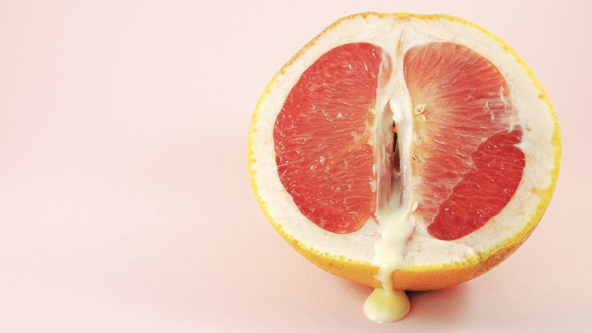 Women's vulva lubricant is large